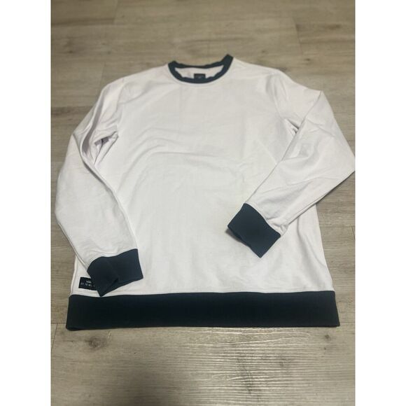Vans Gilbert Crocket Sweatshirt Pullover Size Large Mens White Green Warped Tour - Picture 1 of 12